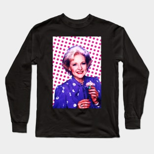 Betty White | Pop Art Long Sleeve T-Shirt
